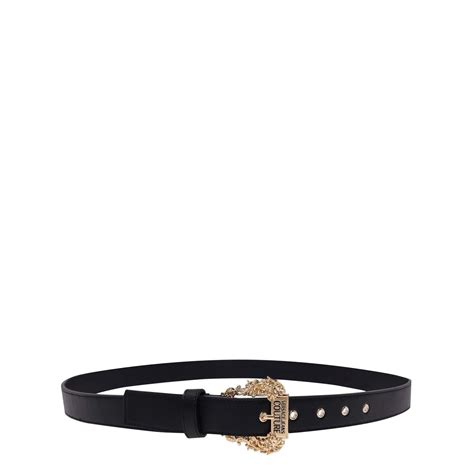 versace jeans silver logo belt|versace jeans couture belt women's.